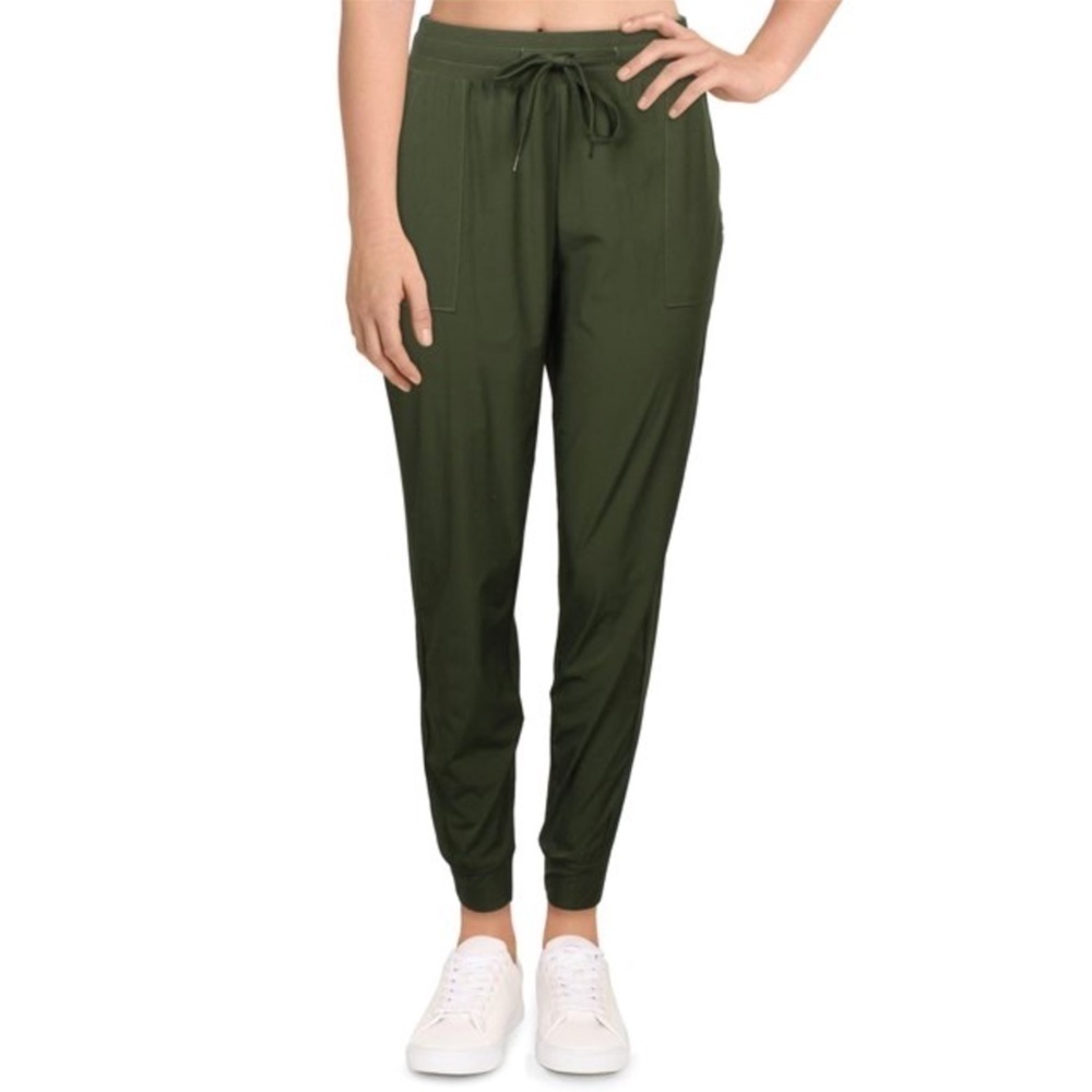 Nicole Miller Track Athletic Pants Jogging Fitness Activewear Media Pockets